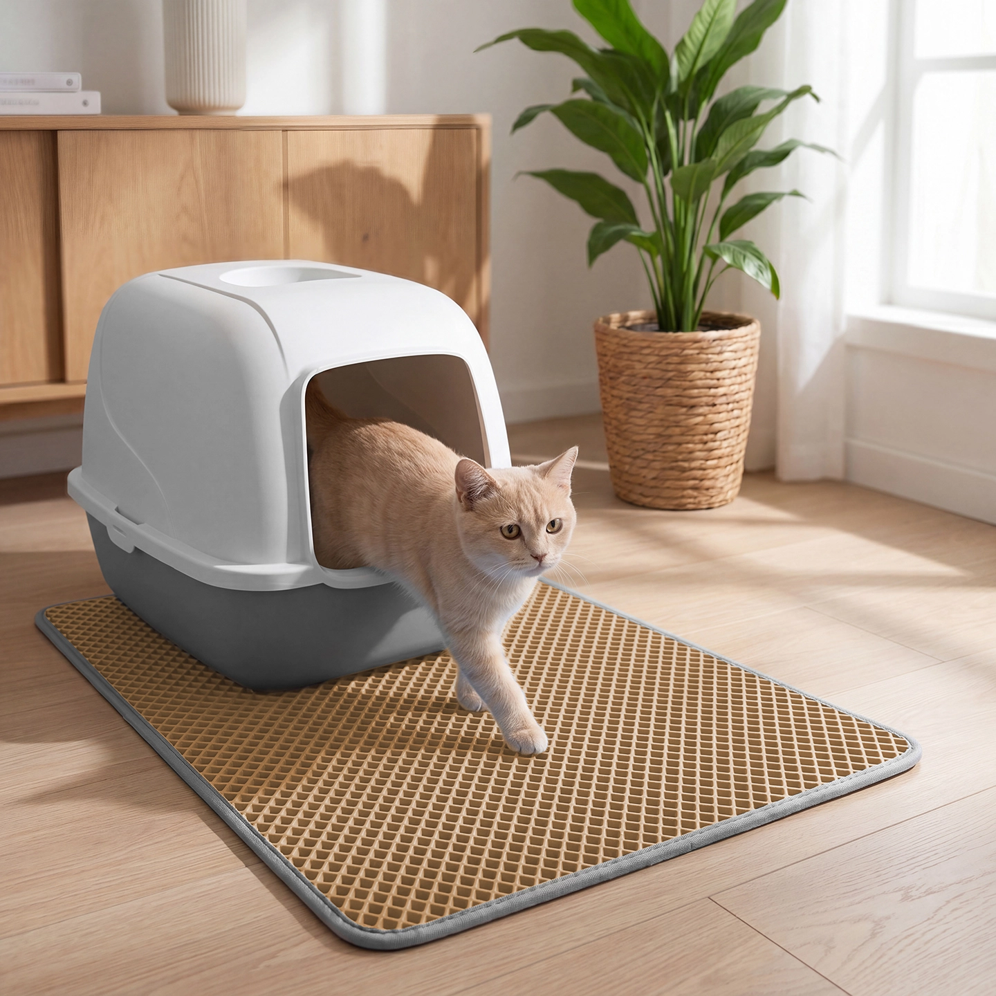 EVA Kedi Tuvalet Paspası - Bej