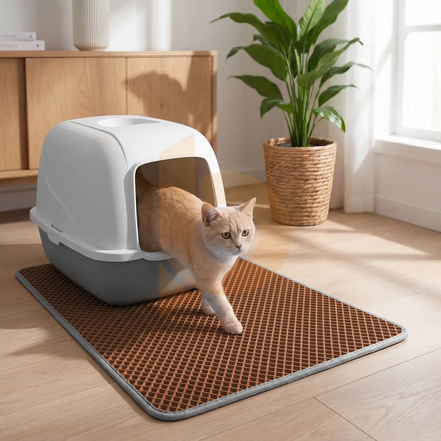 EVA Kedi Tuvalet Paspası - Taba