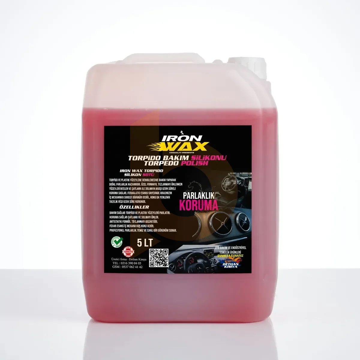 Iron Wax Torpido Bakım Silikonu 5 Litre